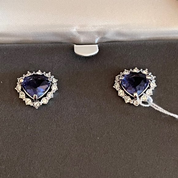 NWT Nolan Miller Tanzanite Earrings - Picture 1 of 6